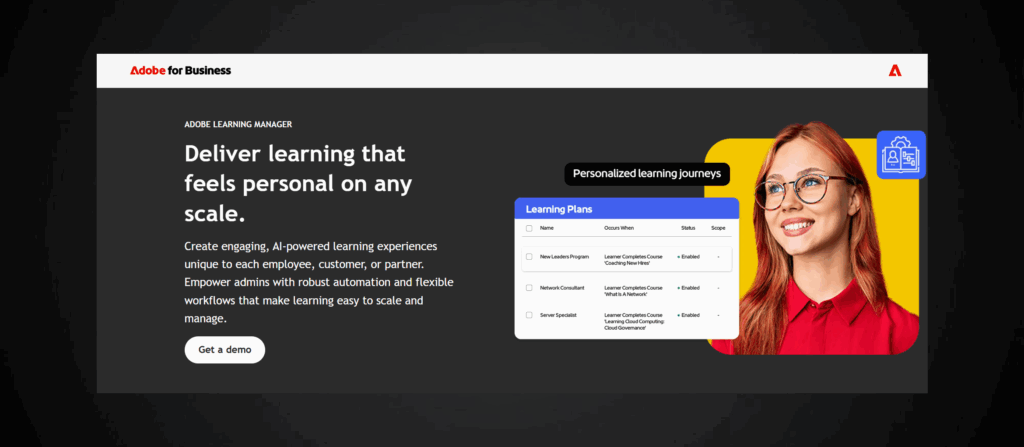 Adobe learning manager