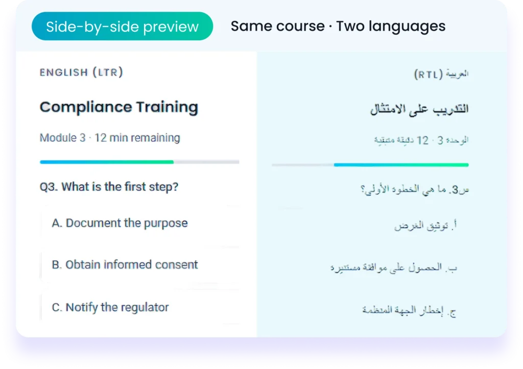 best software for creating multi-language courses